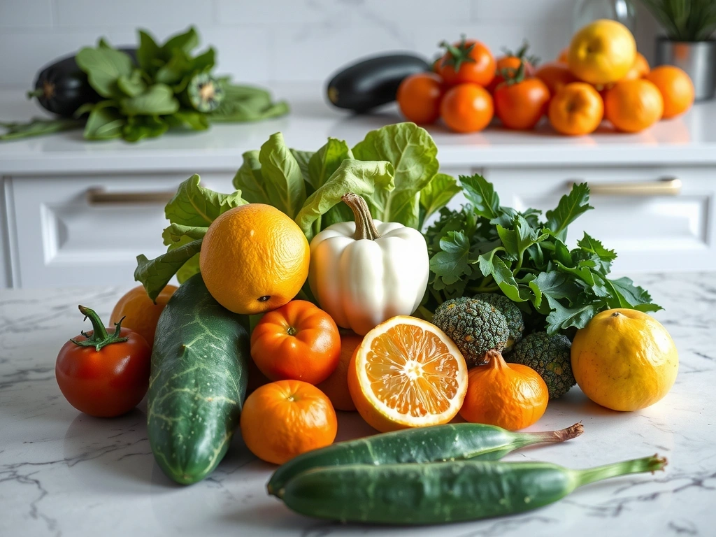 Пресни органични продукти за здравословно хранене